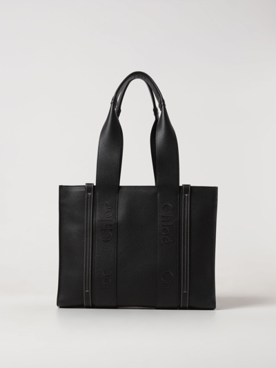 Shop Chloé Tote Bags  Woman Color Black