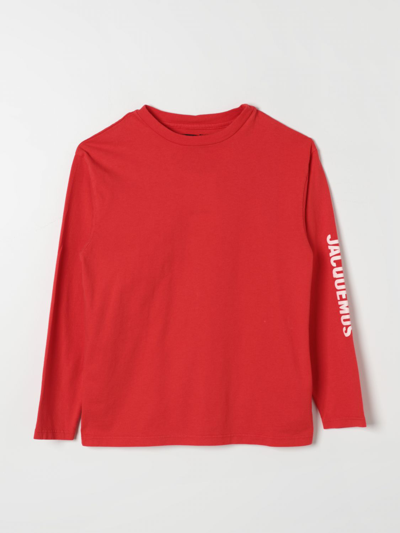 Shop Jacquemus T-shirt  Kids Color Red