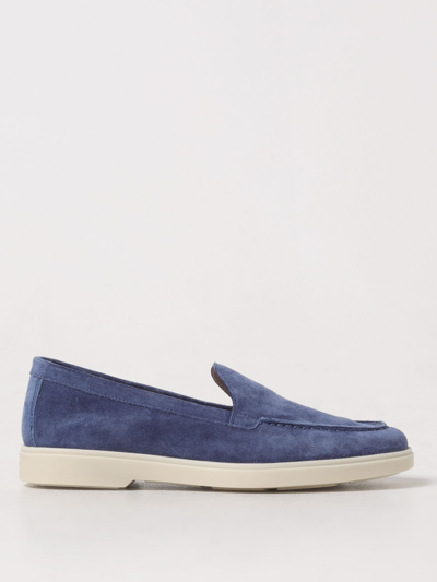 Shop Santoni Loafers  Woman Color Blue