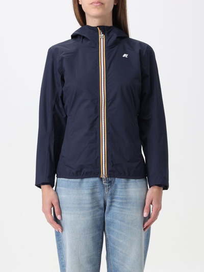 K-way Jacket  Woman Color Blue In Blue