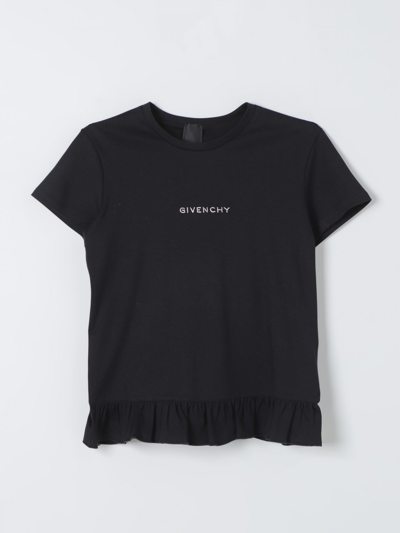 Shop Givenchy T-shirt  Kids Color Black