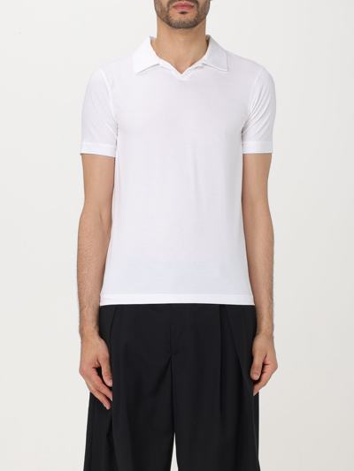 Shop Giorgio Armani Polo Shirt  Men Color White