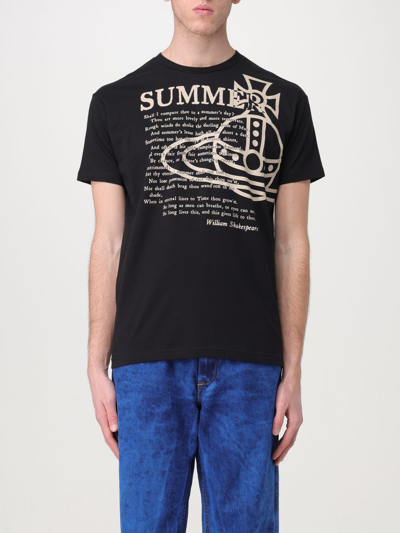 Shop Vivienne Westwood T-shirt  Men Color Black