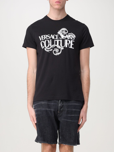 Shop Versace Jeans Couture T-shirt  Men Color Black 1