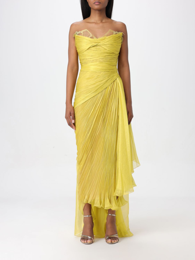 Shop Maria Lucia Hohan Dress  Woman Color Yellow