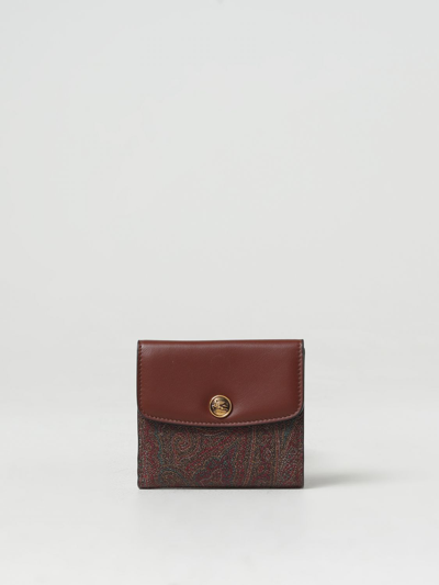 Shop Etro Wallet  Woman Color Brown