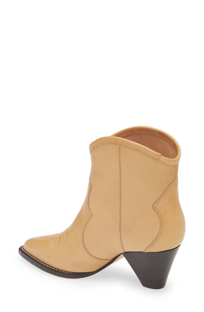 Isabel Marant Darizo Leather Ankle Boots In Natural