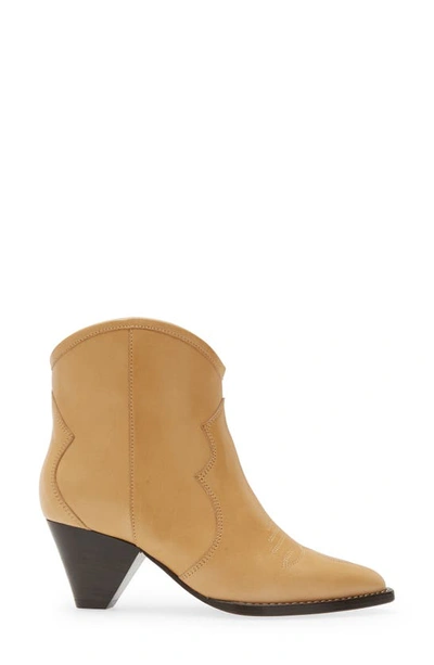 Isabel Marant Darizo Leather Ankle Boots In Natural