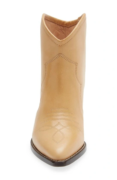 Isabel Marant Darizo Leather Ankle Boots In Natural