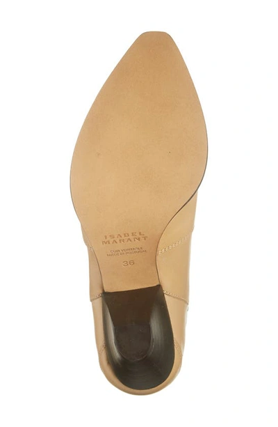 Isabel Marant Darizo Leather Ankle Boots In Natural