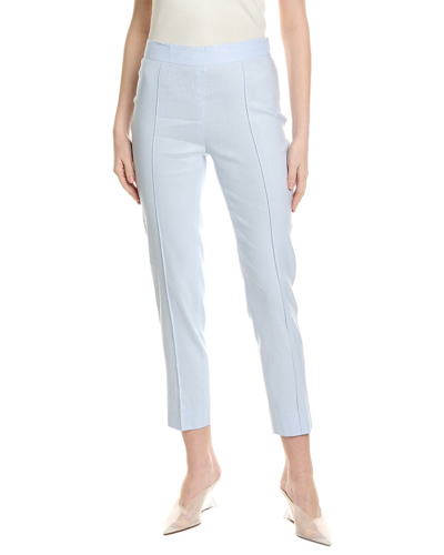 Shop Bcbgmaxazria Linen-blend Pant In Grey