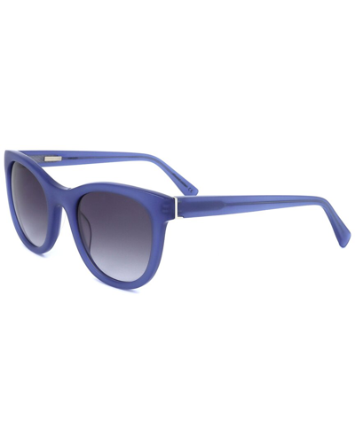 Shop Derek Lam Women's Haley 52mm Sunglasses In Blue