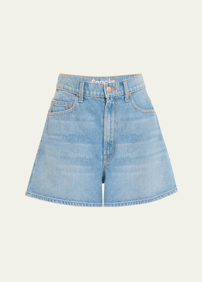 Shop Mother Snacks! Savory Denim Short Shorts In All You Ca