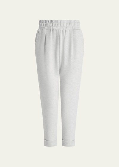 Shop Varley The Rolled Cuff Pants 25" In Ivory Marl