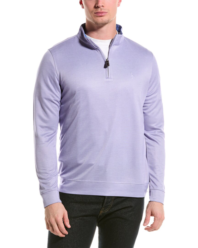 Shop Tailorbyrd 1/4-zip Pullover In Purple