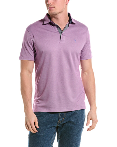 Shop Tailorbyrd Polo Shirt In Purple