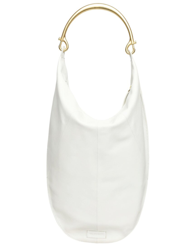 Shop Walter Baker Luna Leather Hobo In White