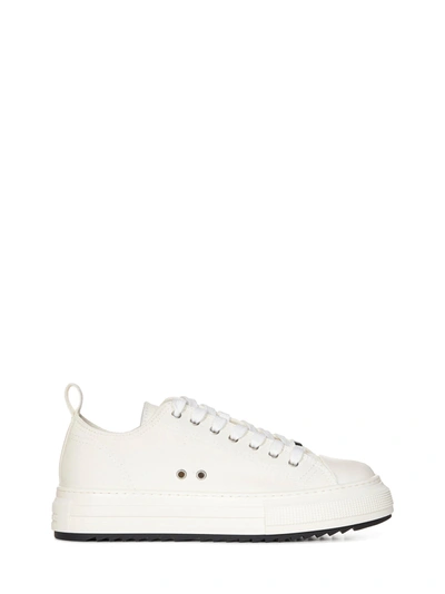 Shop Dsquared2 Berlin Sneakers In Bianco