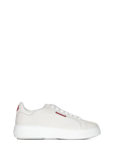 Shop Dsquared2 Bumper Sneakers In Bianco