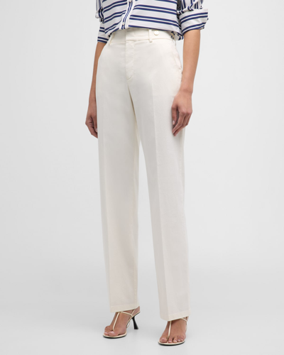 Shop Callas Milano Sydney Straight-leg Trousers In White