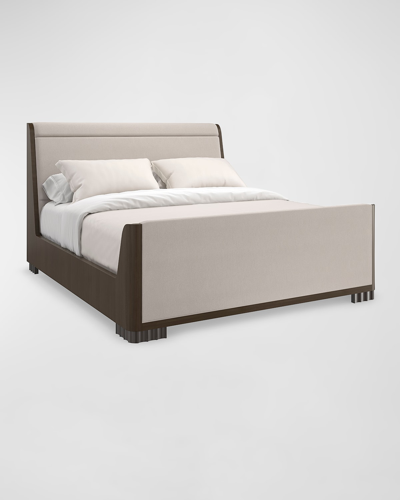 Shop Caracole Slow Wave King Bed In Otter Gray