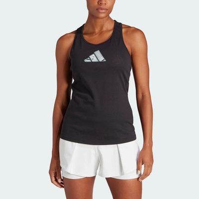 Shop Adidas Originals Women's Adidas Aeroready Tennis Graphic Tank Top In Black