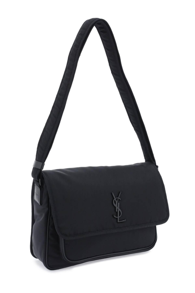 Shop Saint Laurent Niki Messenger Bag In Econyl® In Black