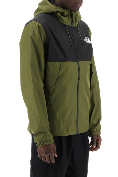 Shop The North Face New Mountain Q Windbreaker Jacket In Black,green