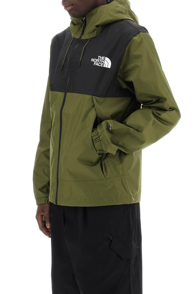 Shop The North Face New Mountain Q Windbreaker Jacket In Black,green