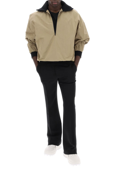 Shop Fear Of God "half-zip Track Jacket With In Beige