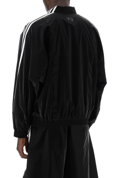 Shop Y-3 Lightweight Glossy Nylon Jacket In Black