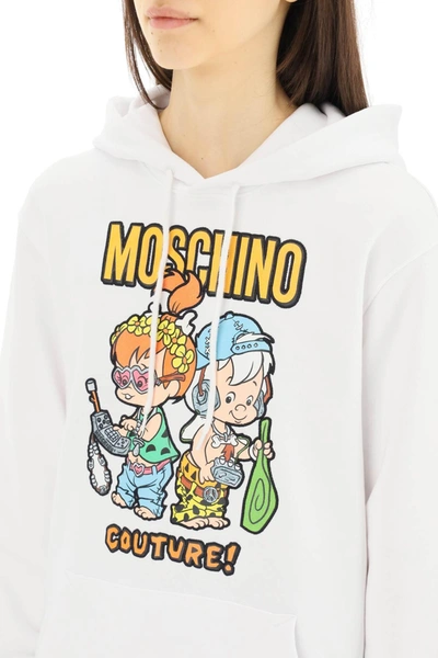 Shop Moschino 'the Flintstones' Hoodie
