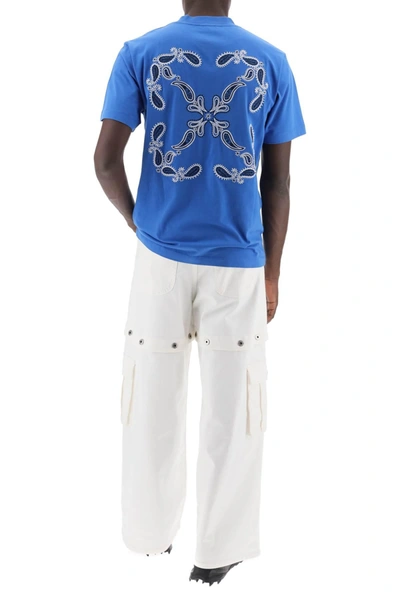 Shop Off-white Off White "arrow Bandana Pattern T Shirt