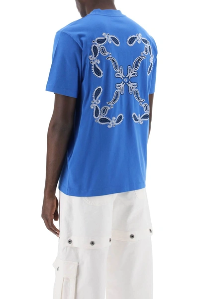 Shop Off-white Off White "arrow Bandana Pattern T Shirt