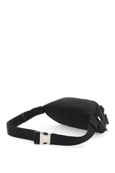 Shop Palm Angels Canvas Waist Bag With Embroidered Logo.