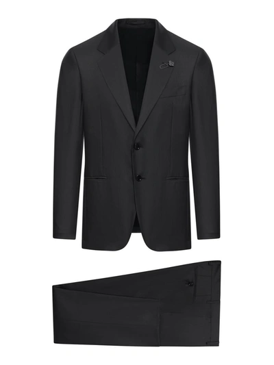 Shop Lardini Formal Suit In Black