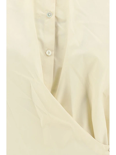 Shop Lemaire Shirts In Cream