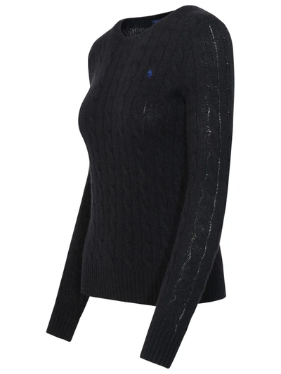 Shop Polo Ralph Lauren Black Cashmere Blend Sweater