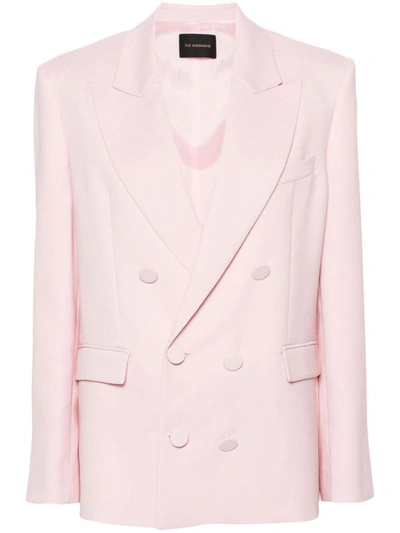 Shop The Andamane Pixie Double Breasted Blazer In Pink