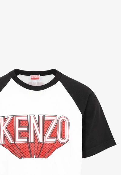 Shop Kenzo 3d Logo T-shirt In Off-white