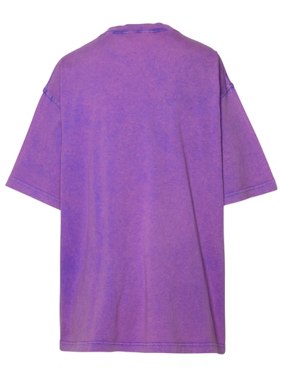 Shop Acne Studios Woman  Lilac Cotton T-shirt In Purple