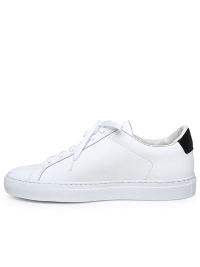 Shop Common Projects White Leather Sneakers Man