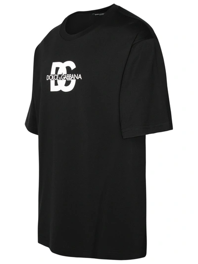 Shop Dolce & Gabbana Black Cotton T-shirt Man