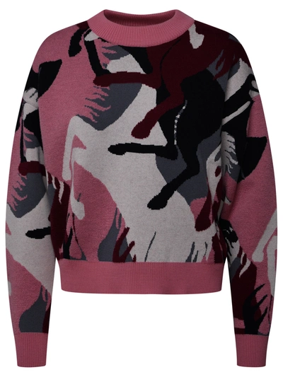 Shop Ferrari Woman  Pink Wool Sweater
