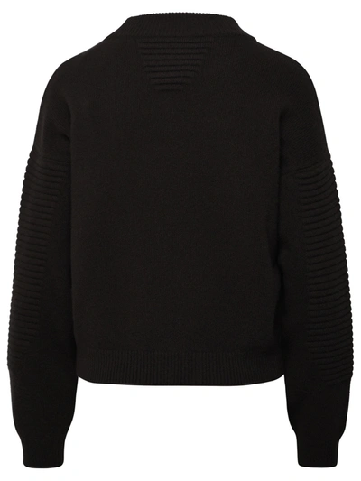 Shop Ferrari Woman  Taupe Cashmere Blend Sweater In Brown