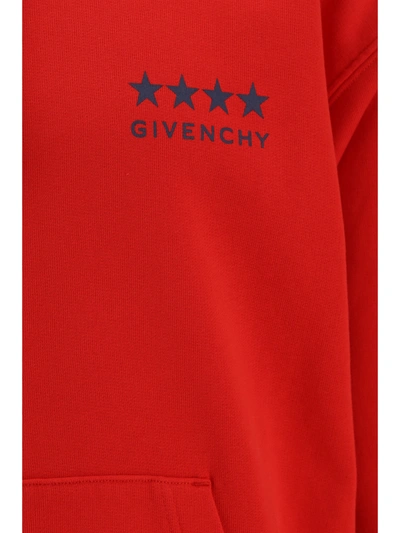 Shop Givenchy Men Hoodie In Red