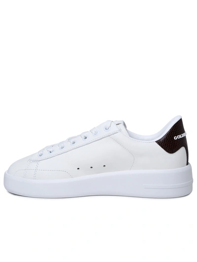 Shop Golden Goose Woman 'pure New' White Leather Sneakers