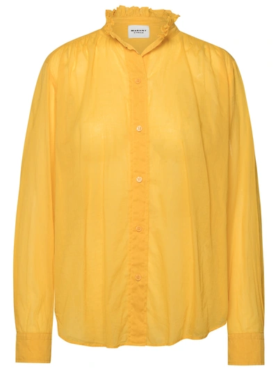 Shop Isabel Marant Étoile Isabel Marant Etoile Woman Isabel Marant Etoile 'gamble' Yellow Cotton Shirt