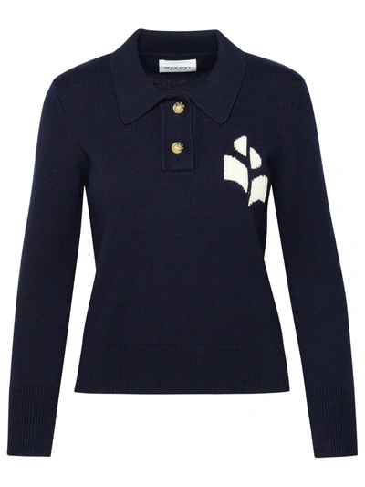 Shop Isabel Marant Étoile Isabel Marant Etoile Woman Isabel Marant Etoile 'nola' Sweater In Navy Wool Blend In Blue