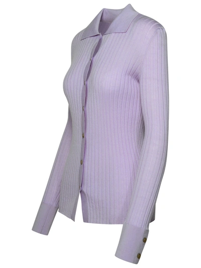 Shop Lisa Yang Woman  'aria' Lilac Cashmere Cardigan In Multicolor